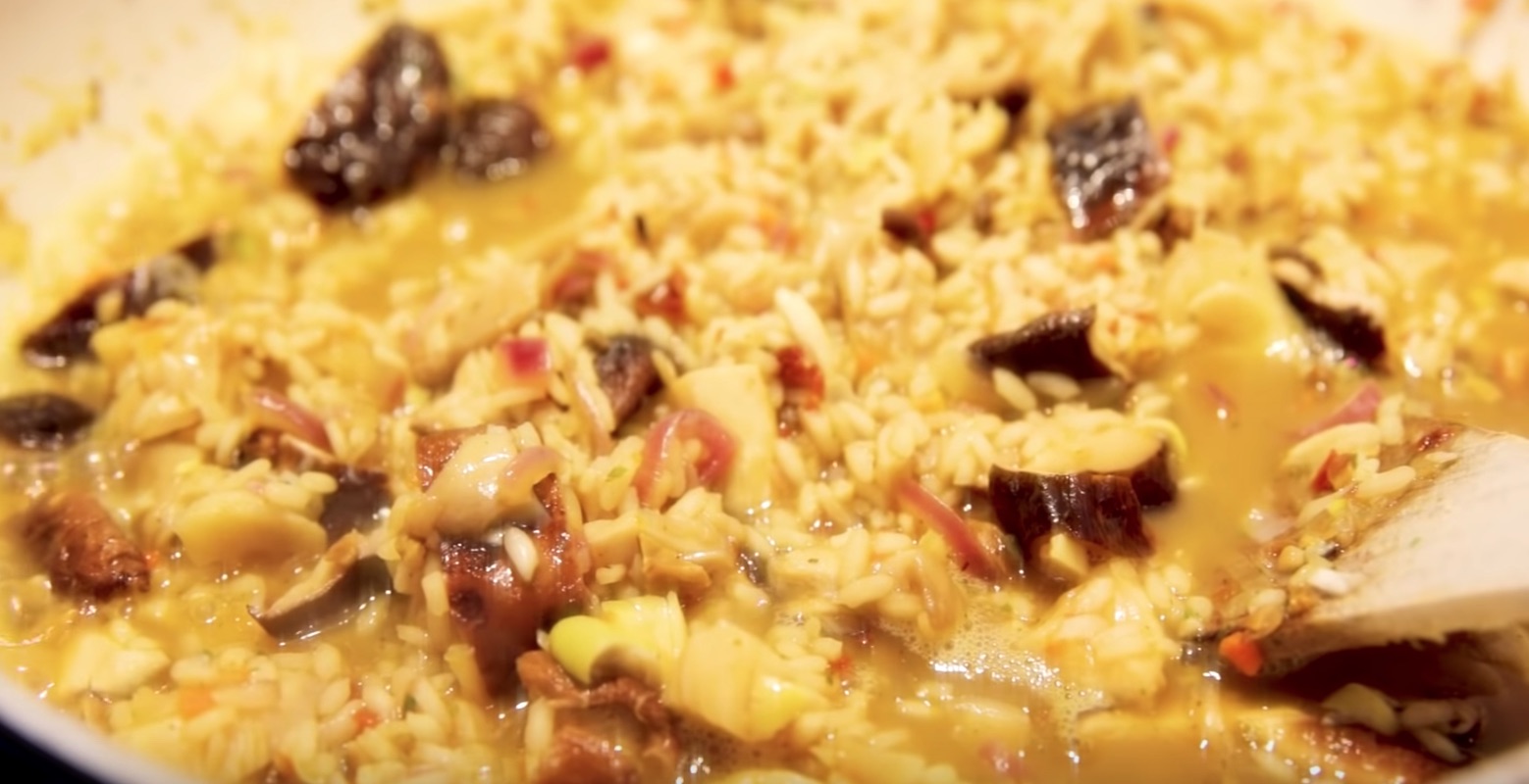 Champignons a la Mar10 minuutjes Risotto & boletusolie